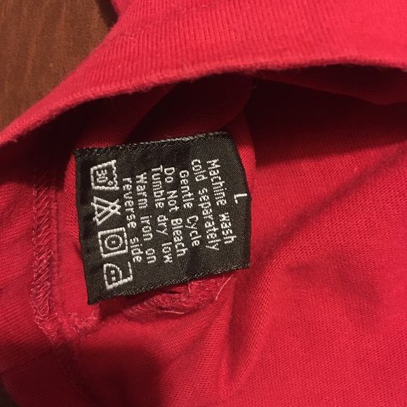 Vtg 90s Warner Bros Looney Tunes Pocket Tee Taz Bugs Red L - Picture 7 of 9